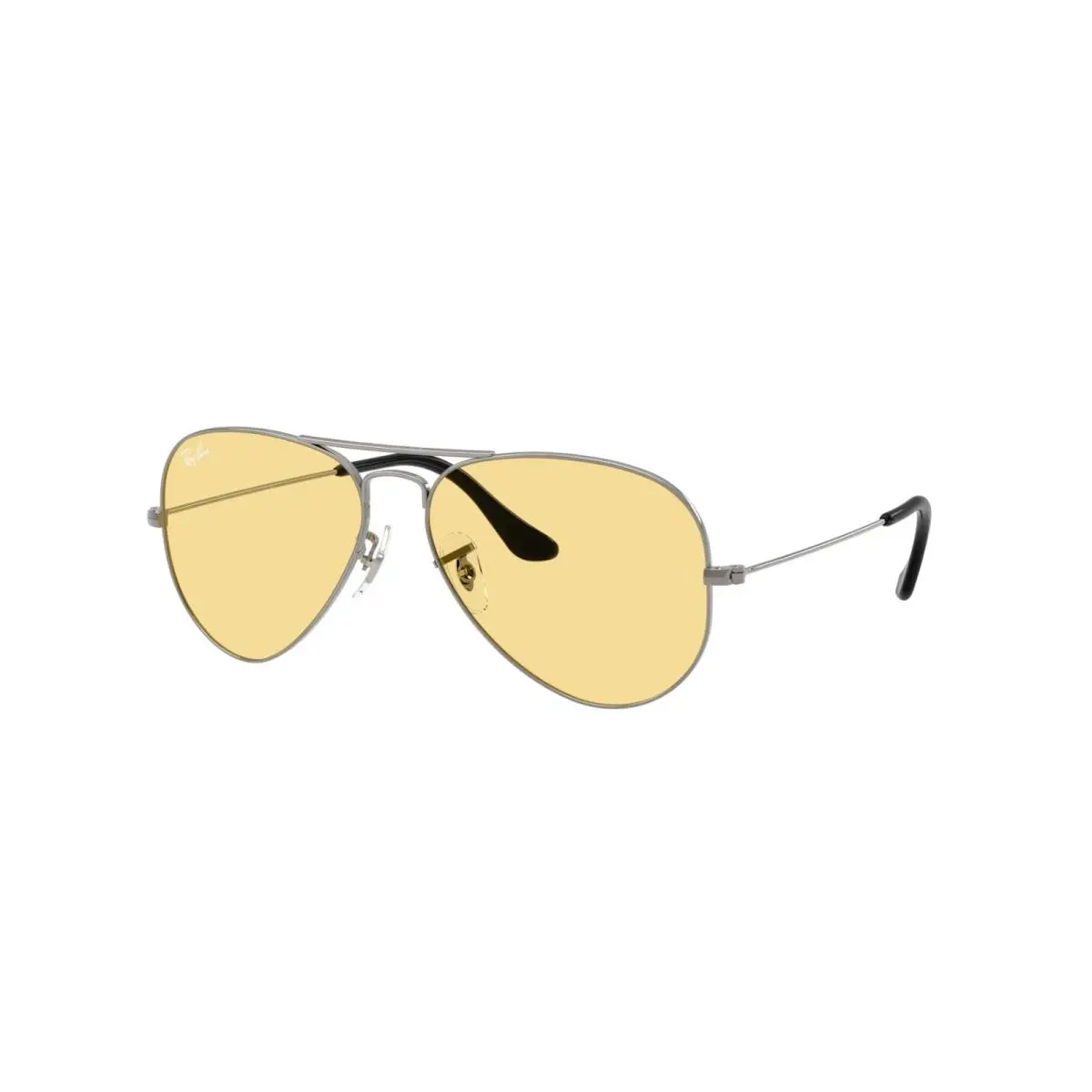 Ray Ban Sunglasses Aviator RB3025 004/R6 Gunmetal/yellow Lens 58MM by Ray-Ban