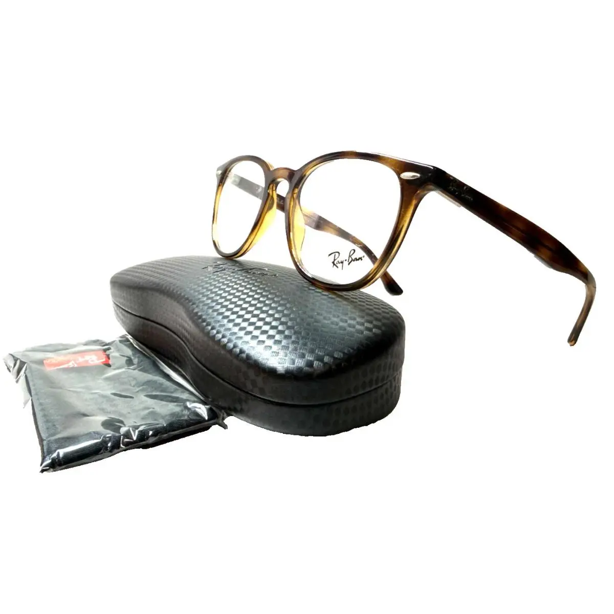 Ray Ban RB 7159 2012 Round Dark Havana Eyeglasses Frame 50-20 by Ray-Ban