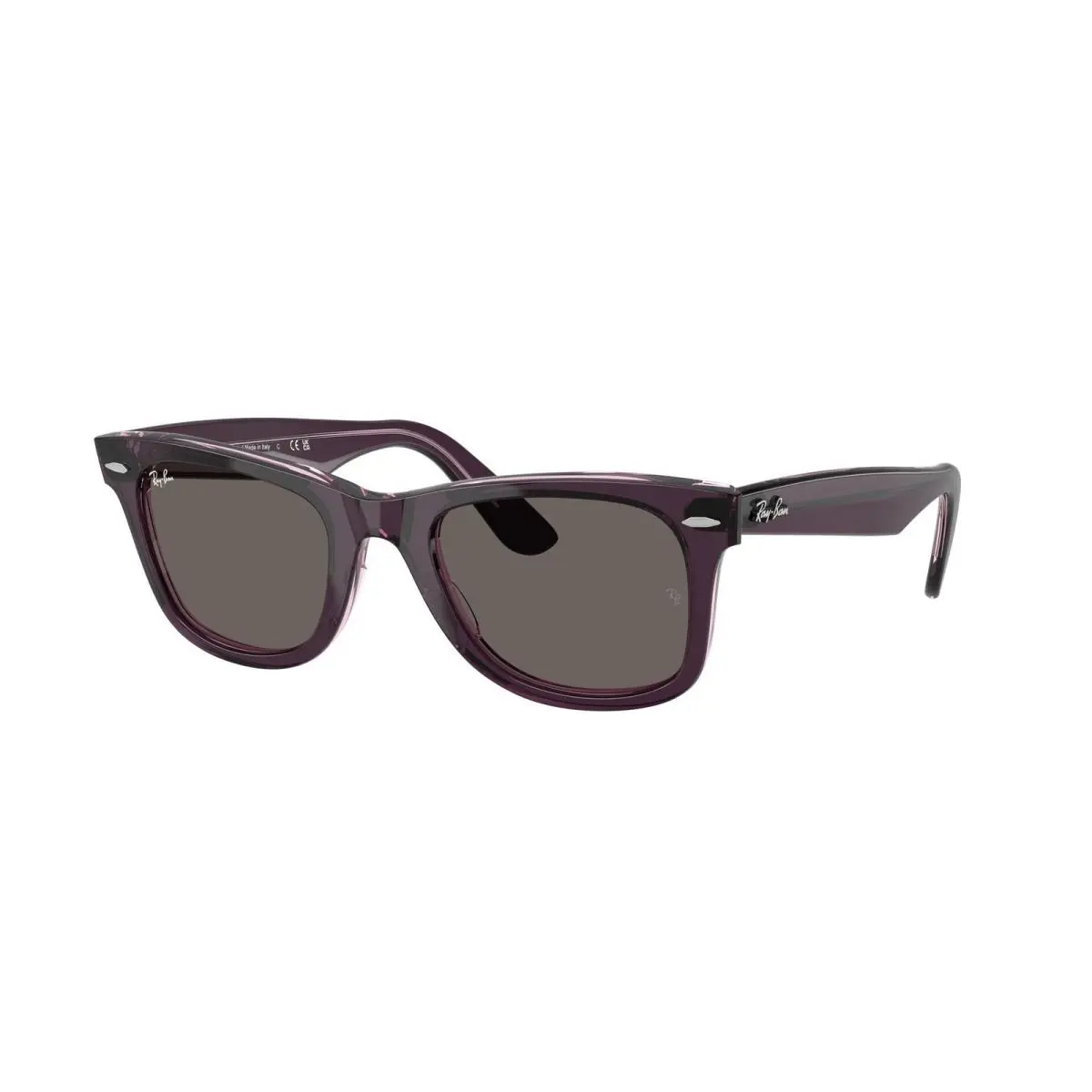 Ray-ban RB 2140 Violet On Transparent Pink / Dark Grey 1447B1 Size 50 Sunglasses