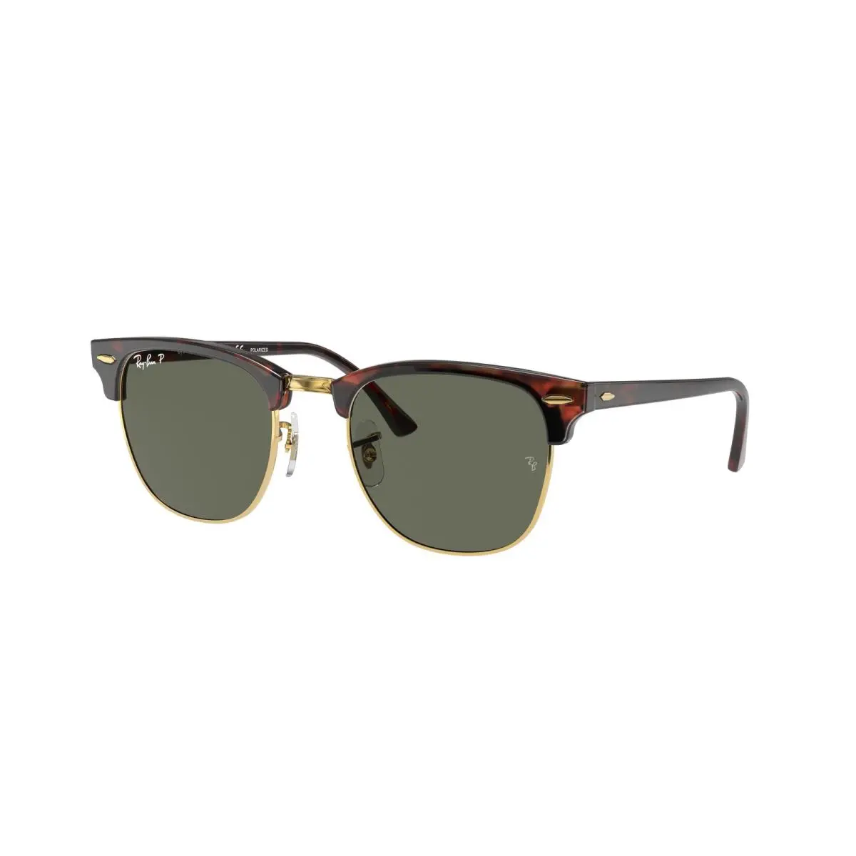 Ray-ban RB 3016 Clubmaster Red Havana G-15 Gre 990/58 Size 55 Sunglasses by Ray-Ban