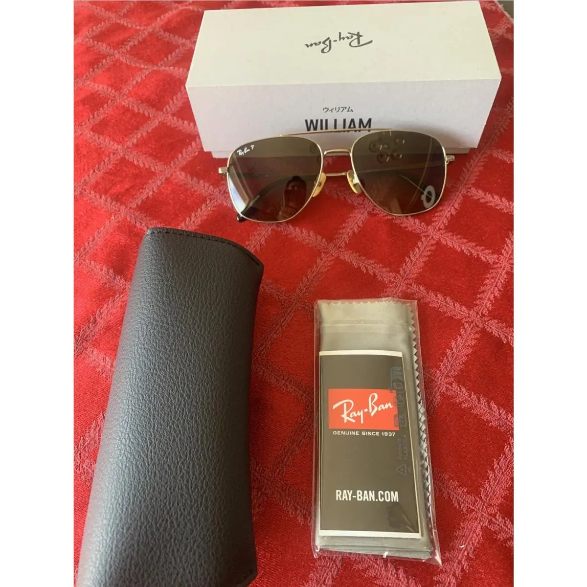 Ray-ban Sunglasses RB8097 William Titanium 9265/M2 Arista /brown Gradient Polar by Ray-Ban