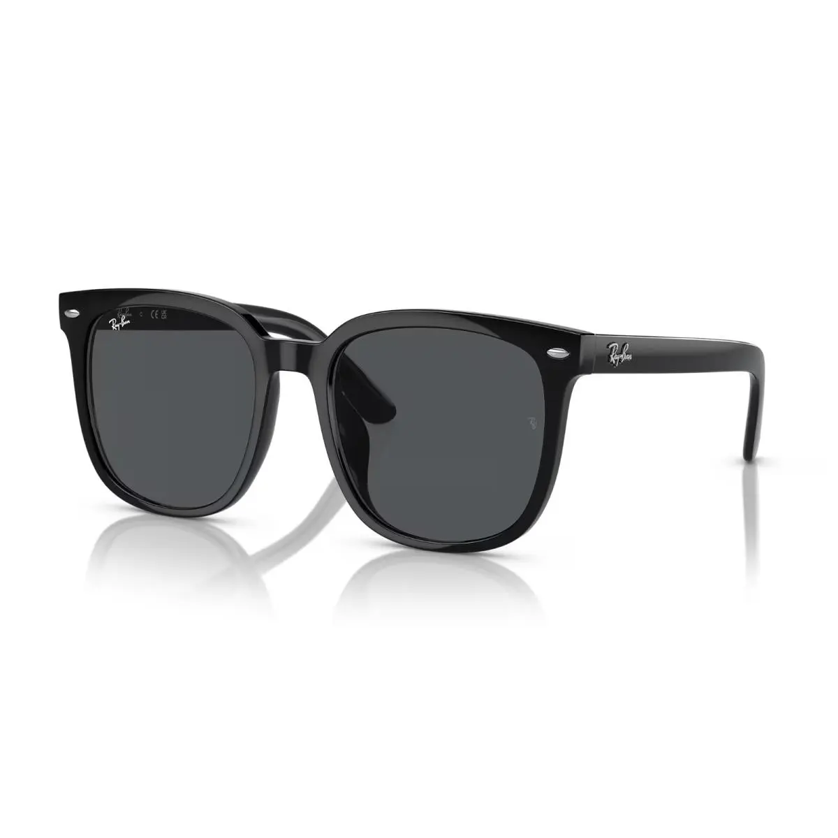 Ray-ban 57mm Black Dark Grey Square Sunglasses - RB4401D-601-8757