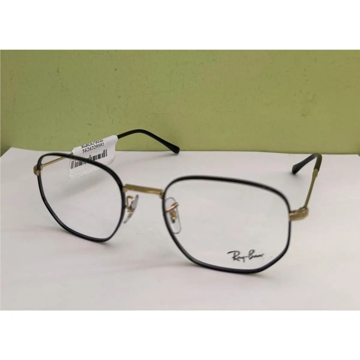 Ray Ban RX6496 Black Gold Eyeglass Frames 53-20-145 by Ray-Ban