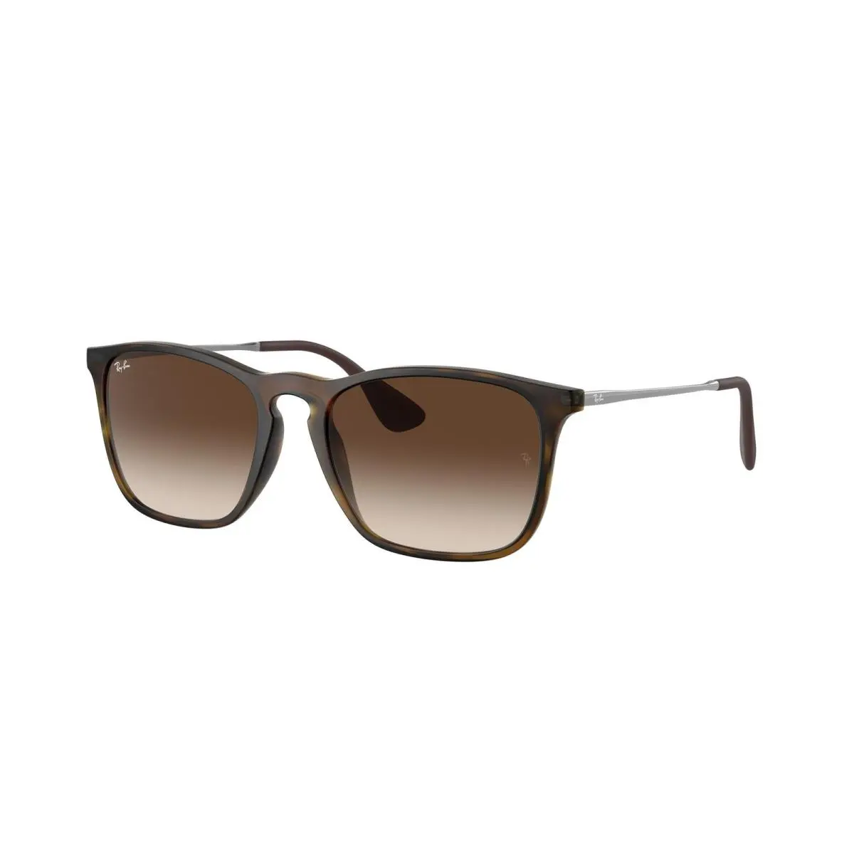 Ray-ban RB 4187 Chris Rubber Havana Brown Grad 856/13 Size 54 Sunglasses by Ray-Ban