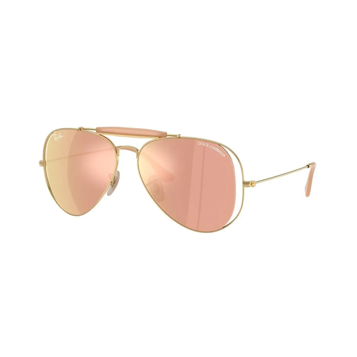 Ray-ban RB 3029 M Arista / Dark Brown Mirror Rose Gold 001/7J Size 54 Sunglasses by Ray-Ban