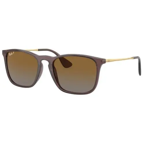 Ray-ban RB 4187 Chris Transparent Brown Grey G 6593T5 Size 54 Sunglasses