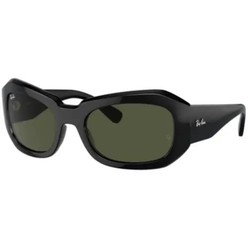 Ray-ban RB 2212 Black / Green Crystal Standard 901/31 Size 56 Sunglasses
