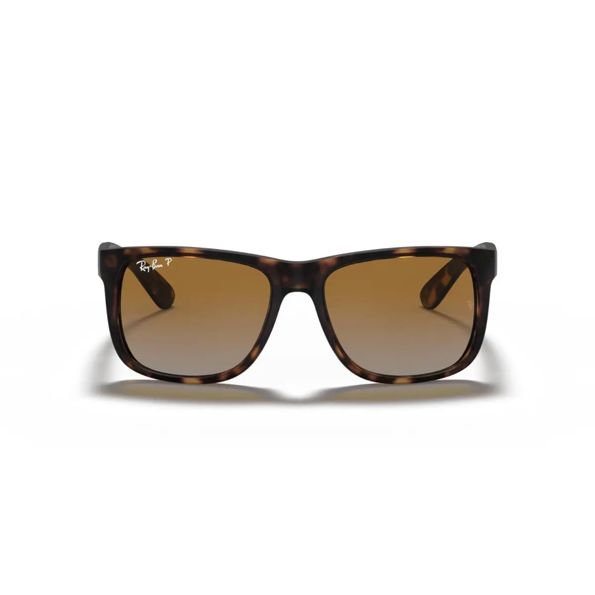 Ray-ban Justin Classic Polarized Havana Brown Gradient Square Men`s Sunglasses