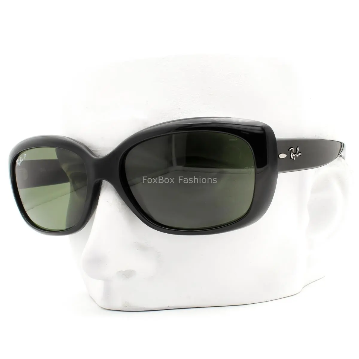 Ray-ban Jackie Ohh Sunglasses RB 4101 601/58 Gloss Black Green Polarized W/case by Ray-Ban