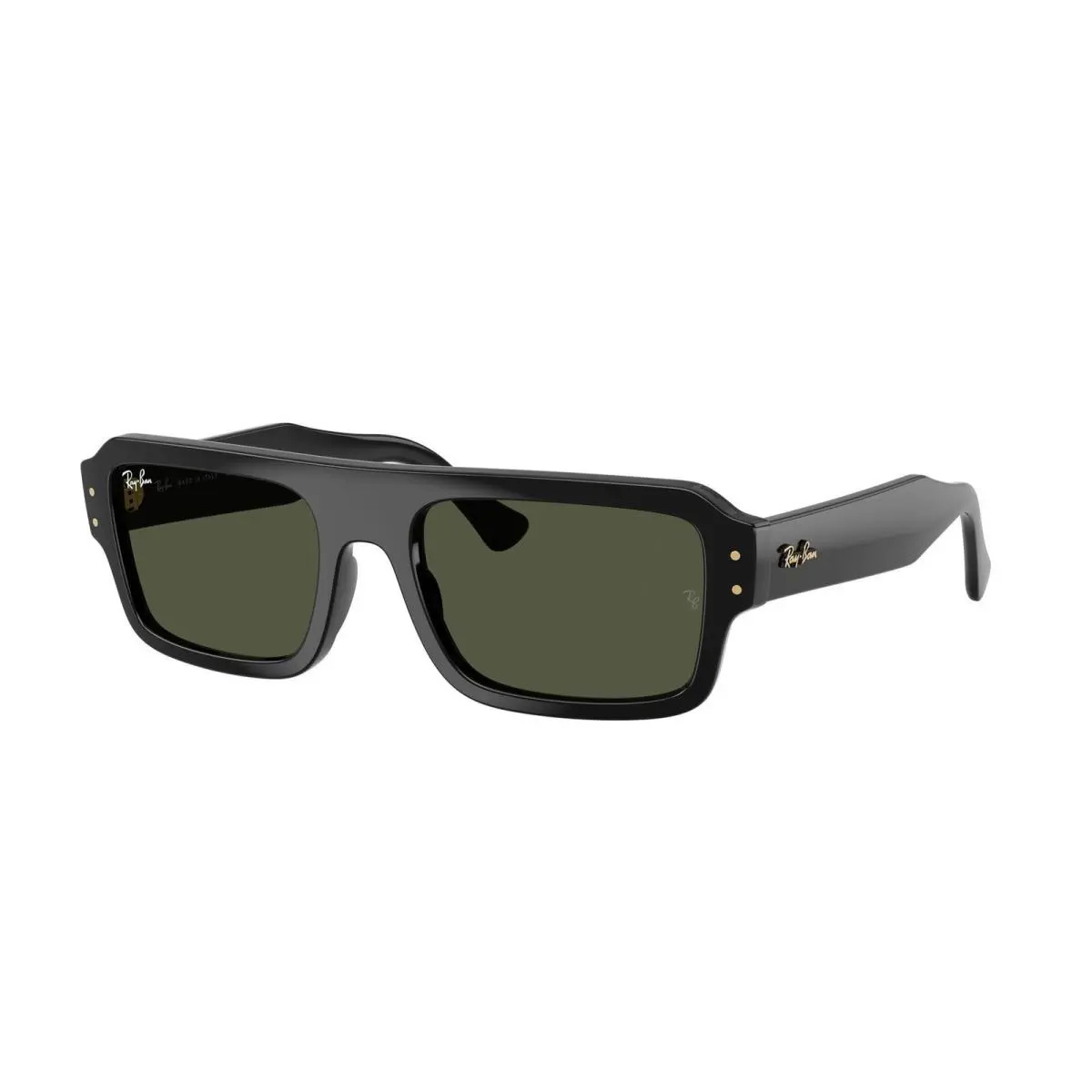 Ray-ban RB 4454 Black / Green Crystal Standard 667731 Size 53 Sunglasses by Ray-Ban