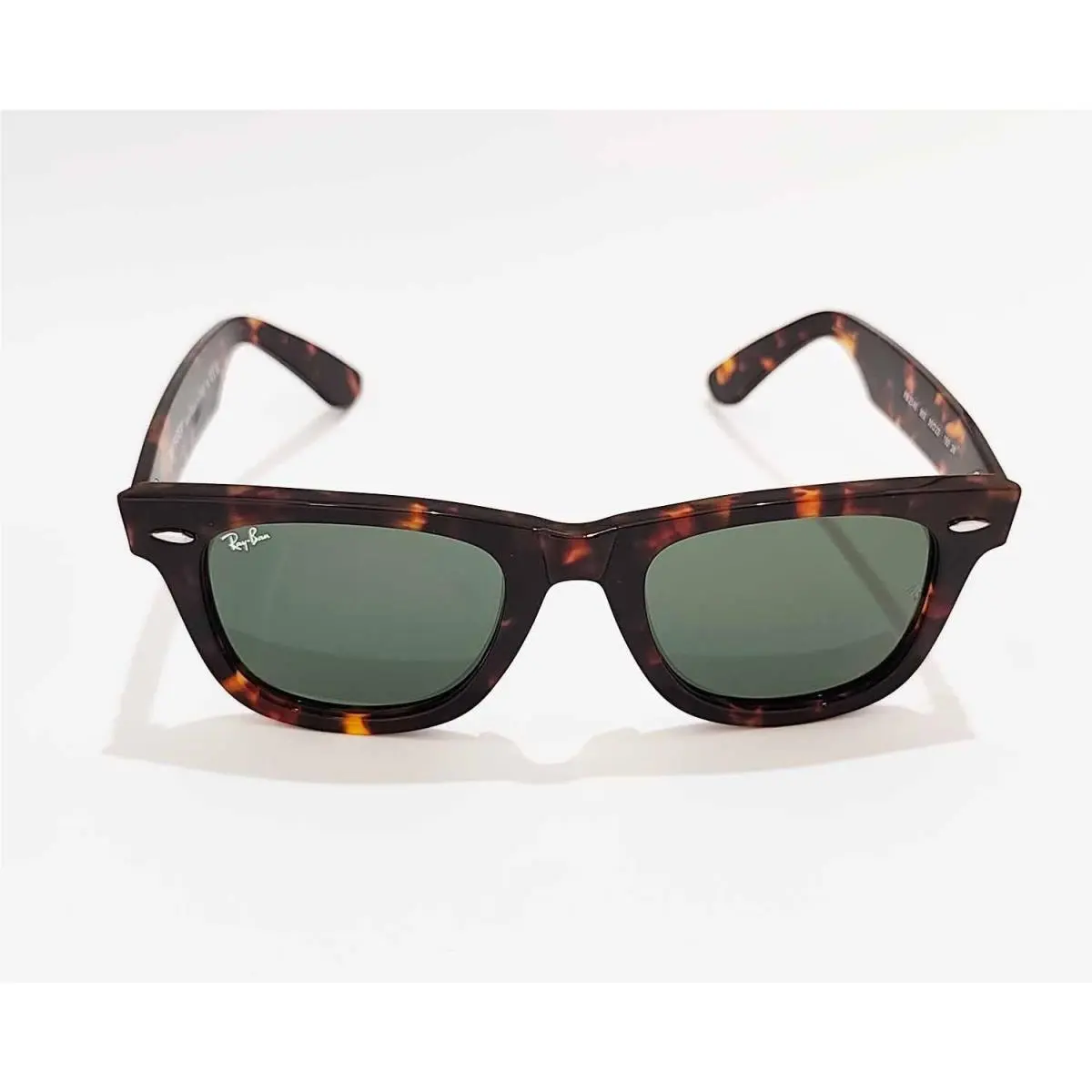Ray-ban Original Wayfarer Classic RB2140 Wayfarer Classic Tortoise Frame Green Lens 50mm Unisex by Ray-Ban