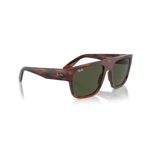 Ray-ban Drifter RB0360S Sunglasses- Striped Havana Frame/green Lens Msrp: by Ray-Ban