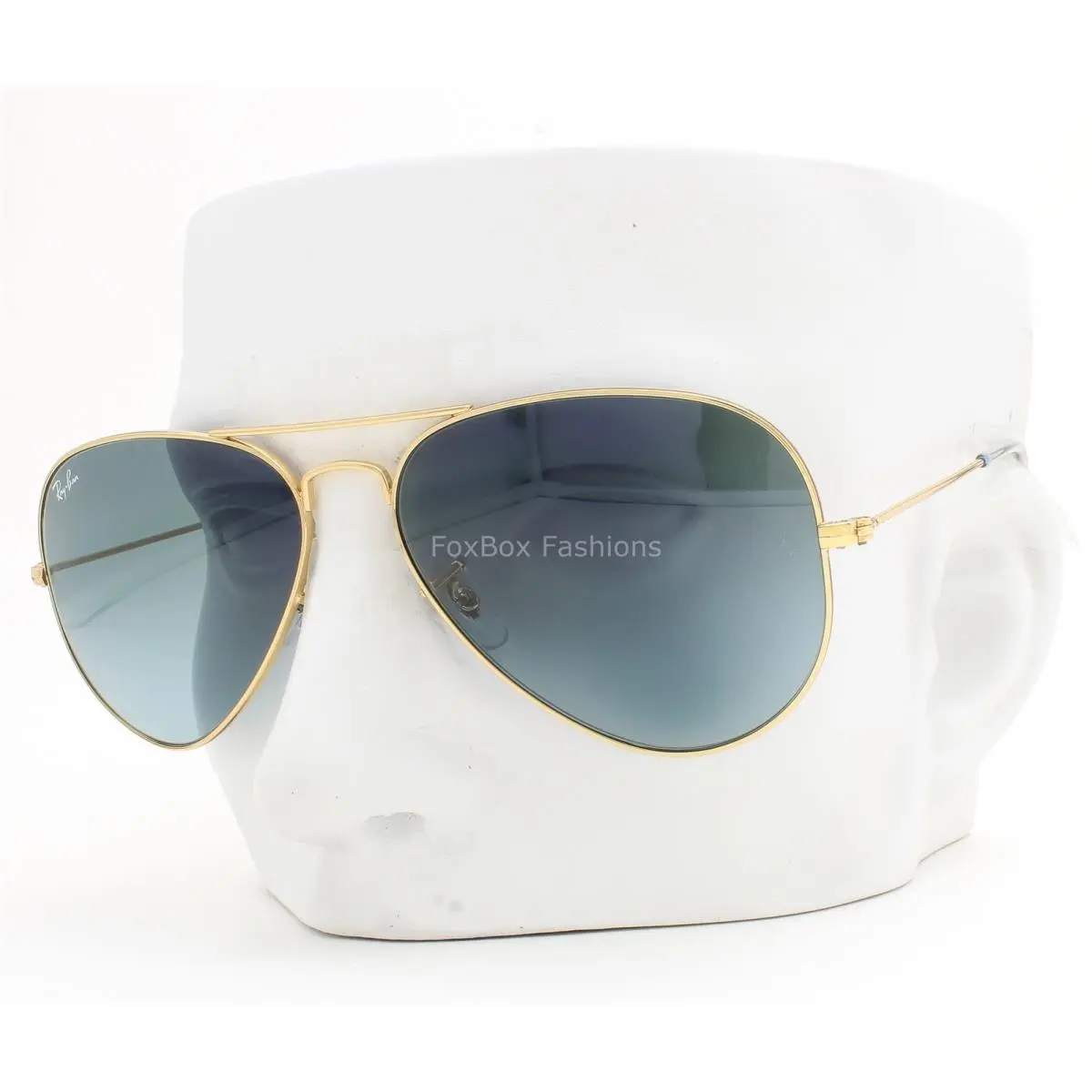 Ray-ban Aviator Sunglasses RB 3025 001/3M Gold Blue Gray Gradient 62mm W/case by Ray-Ban