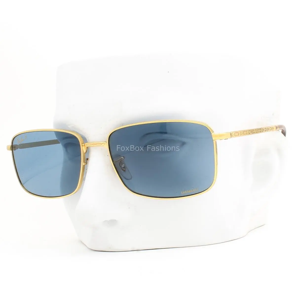 Ray-ban Sunglasses RB 3717 9196/S2 Gold Blue Chromance Polarized 60mm W/case by Ray-Ban