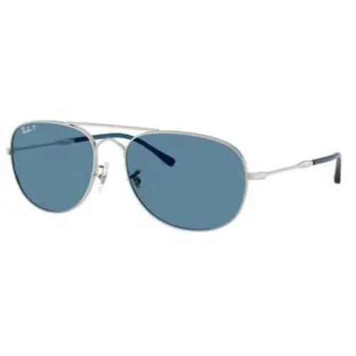 Ray-ban RB 3735 Silver / Polar Blue Crystal Polarized 003/S2 Size 60 Sunglasses by Ray-Ban