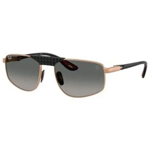 Ray-ban RB 3776 M Matte Rose Gold / Grey Gradient F12771 Size 58 Sunglasses