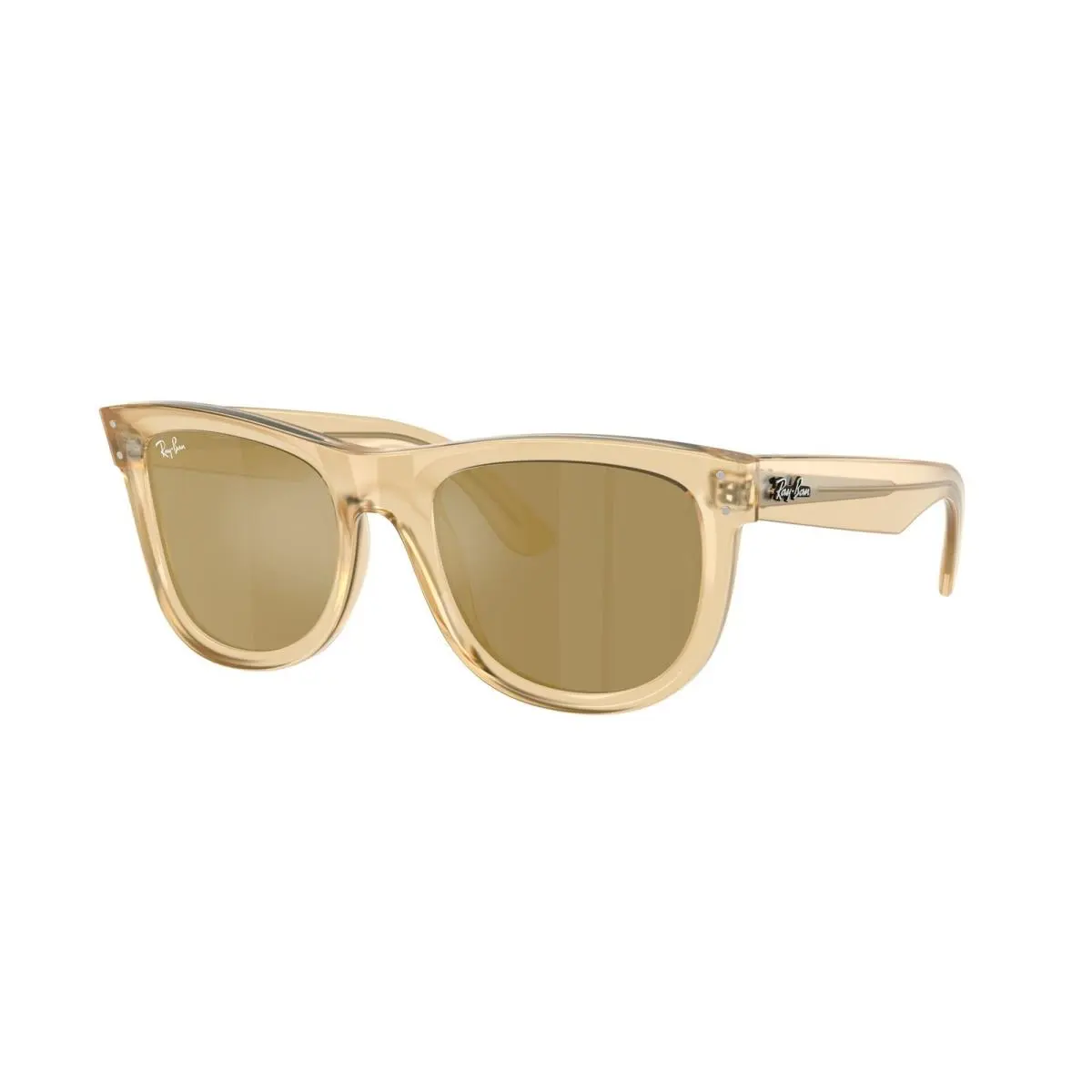 Ray-ban Rbr 0502 S Opal Yellow / Brown Mirror Gold 68215A Size 50 Sunglasses