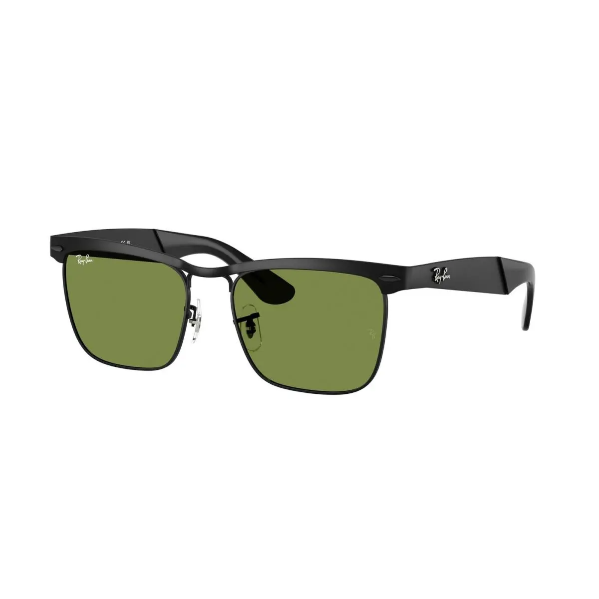 Ray-ban RB 3875 Matte Black / Green Crystal Standard 006/4E Size 56 Sunglasses by Ray-Ban