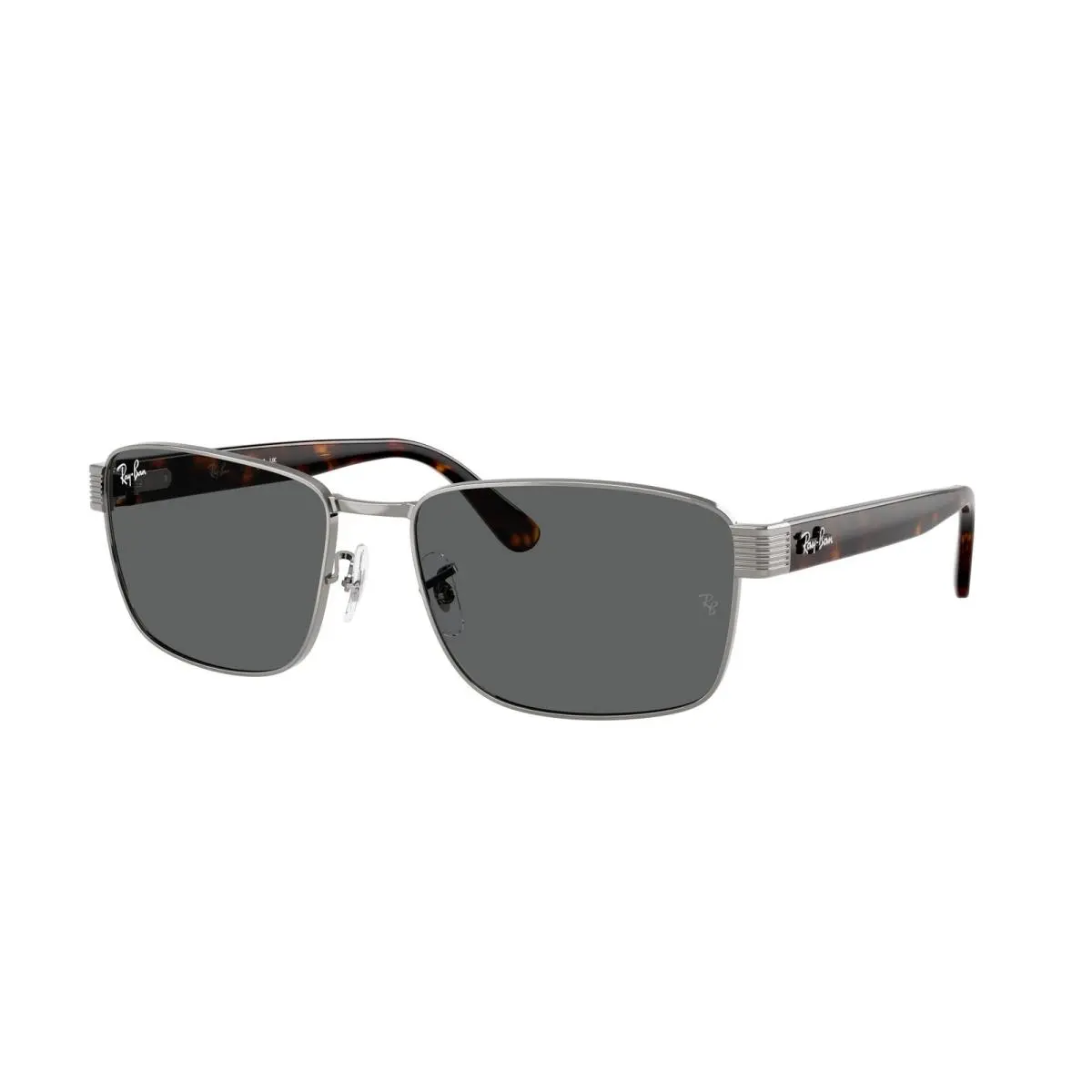 Ray-ban RB 3750 Gunmetal / Dark Grey Crystal Standard 004/B1 Size 59 Sunglasses
