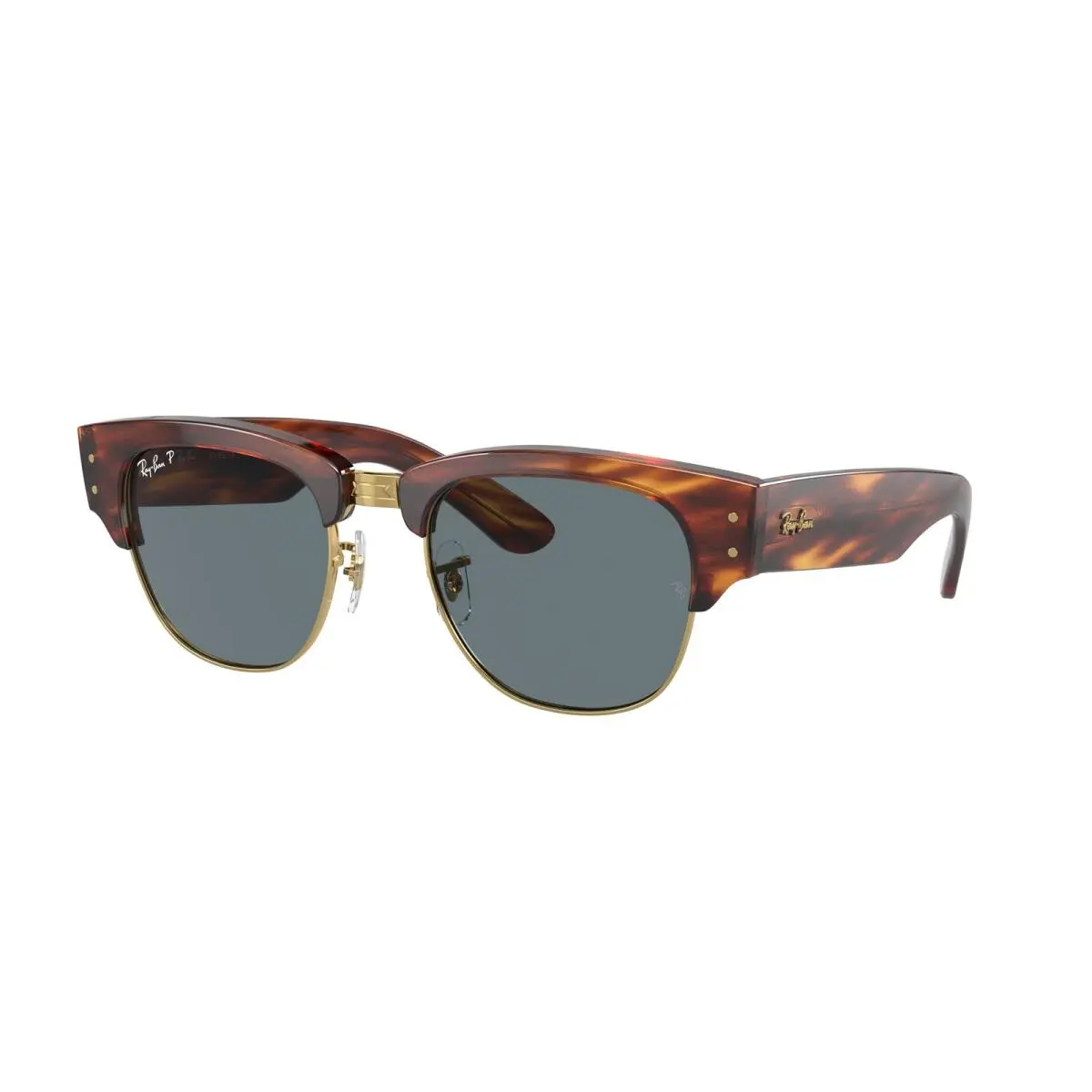 Ray-ban RB 0316 S Striped Havana / Dark Blue Polar 954/3R Size 53 Sunglasses