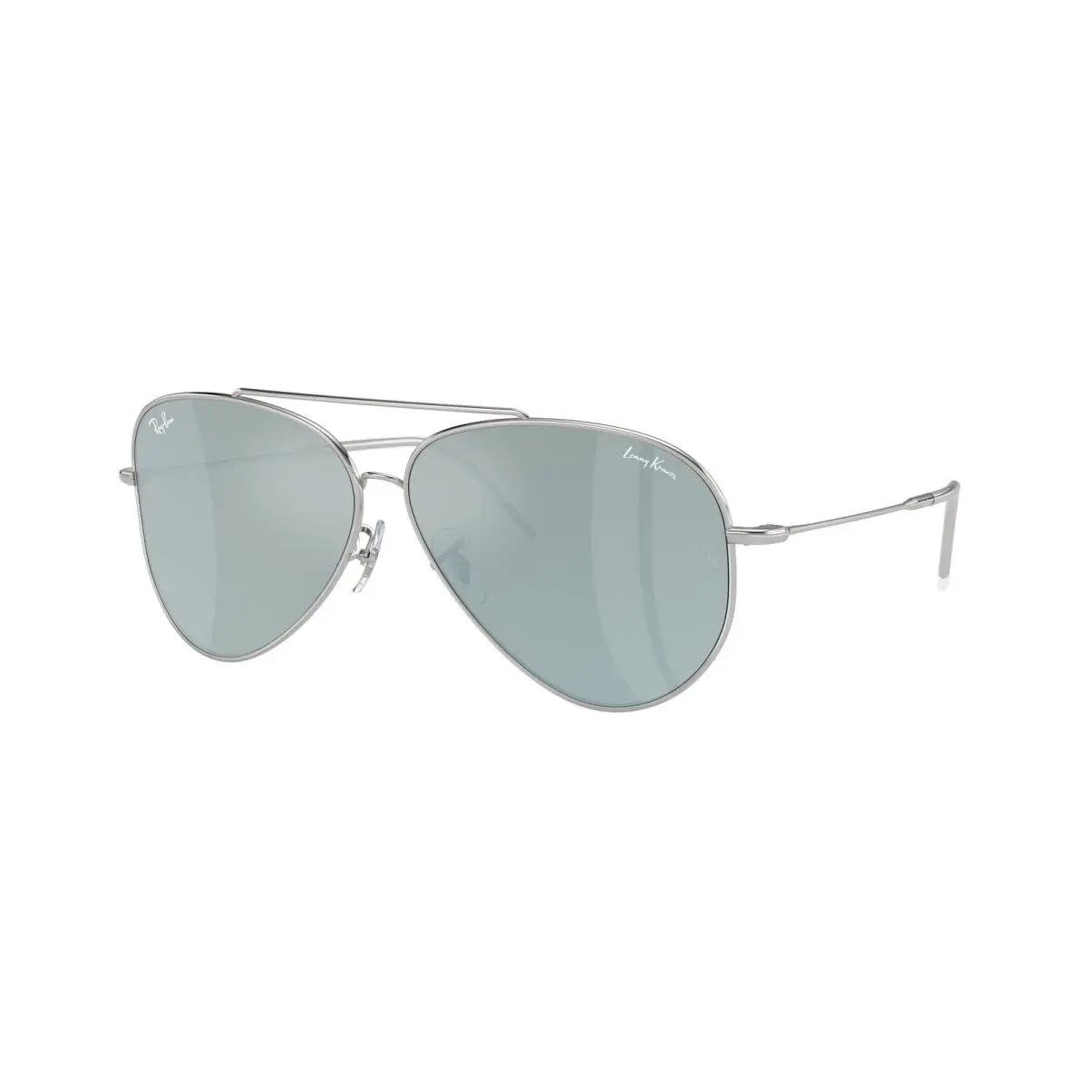 Ray-ban Rbr 101 S Aviator Reverse Silver Green M 003/30 Size 59 Sunglasses