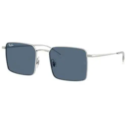 Ray-ban RB 3782 Silver / Dark Blue Polyamide Standard 003/80 Size 50 Sunglasses