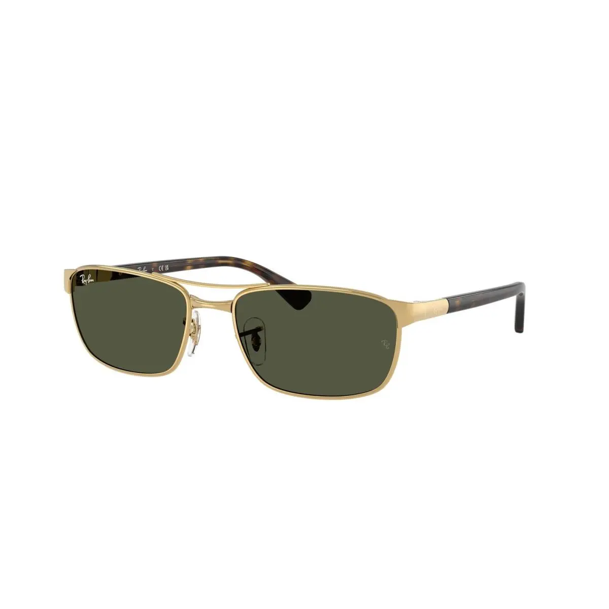 Ray-ban RB 3778 Arista / Green Crystal Standard 001/31 Size 60 Sunglasses by Ray-Ban