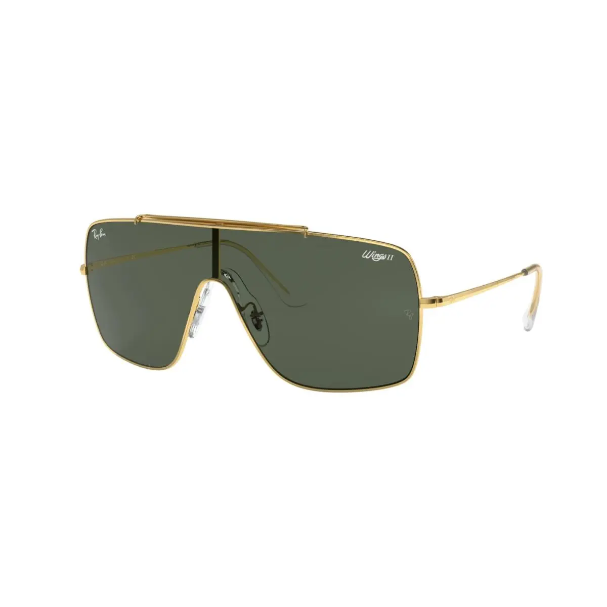 Ray Ban Wings II Sunglasses RB 3697 9050/71 Gold/green Lens by Ray-Ban