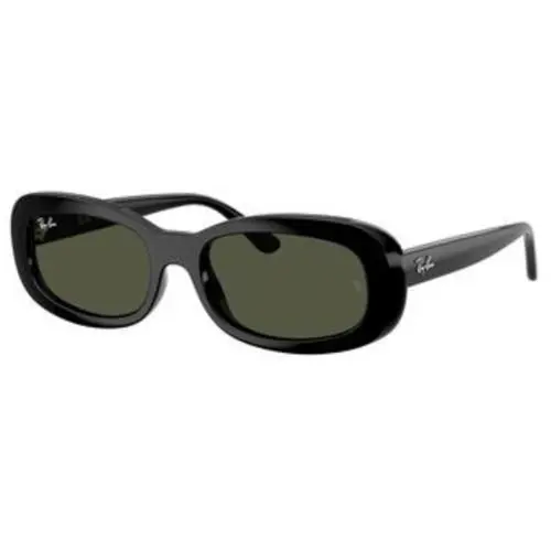 Ray-ban RB 2221 F Black / Green Crystal Standard 901/31 Size 55 Sunglasses