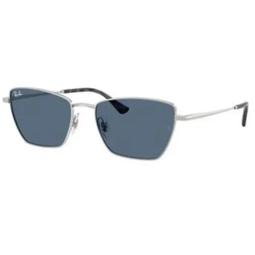 Ray-ban RB 3783 Silver / Dark Blue Polyamide Standard 003/80 Size 56 Sunglasses by Ray-Ban