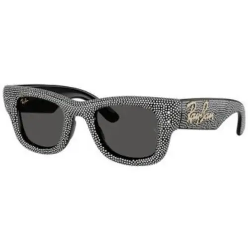 Ray-ban RB 4940 BP Black with Strass Pave / Dark Grey 686587 Size 47 Sunglasses by Ray-Ban