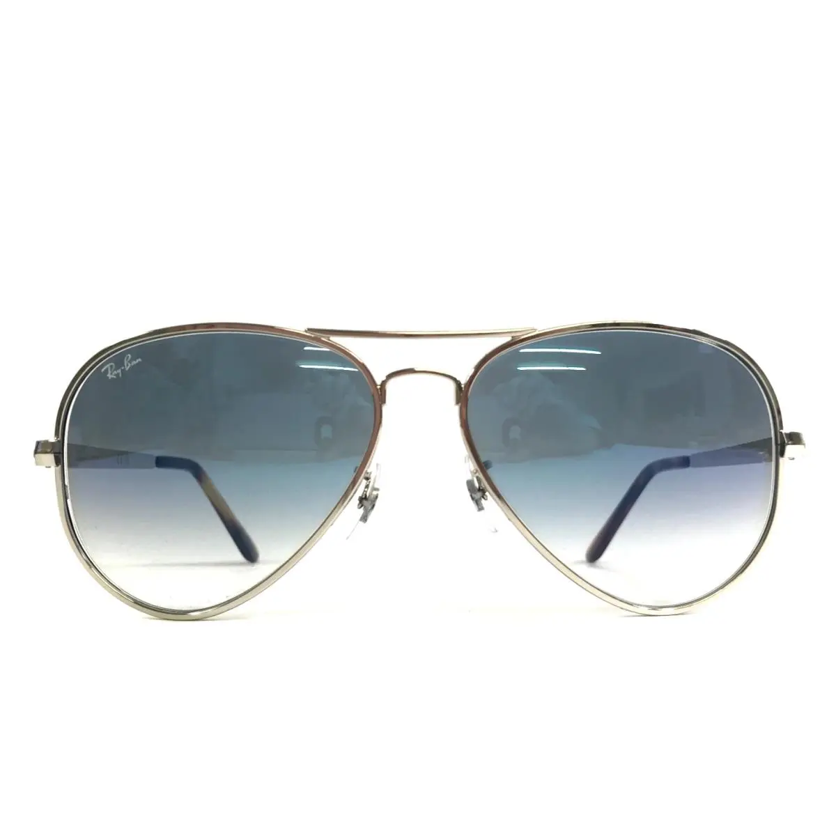 Ray-ban Sunglasses RB3925 Aviator Max 003/3F Silver Frames Gradient Blue Lenses by Ray-Ban