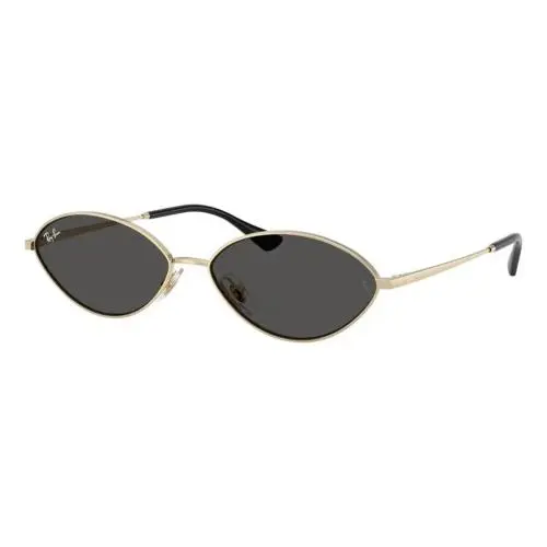 Ray-ban Kai Oval Pale Gold Dark Grey Sunglasses - RB3757-92138756 by Ray-Ban