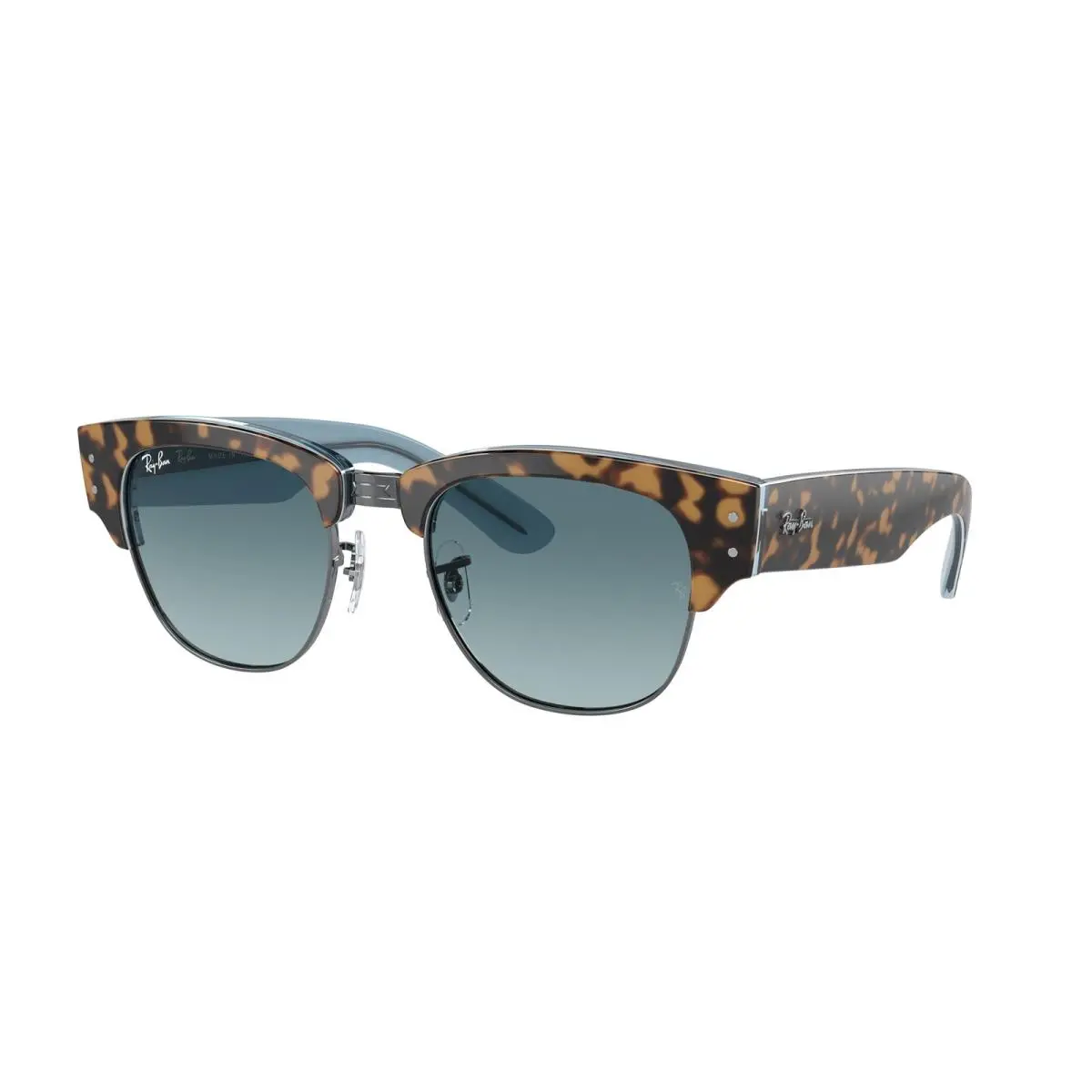 Ray-ban RB 316 S Mega Clubmaster Havana On Blu 13163M Size 50 Sunglasses