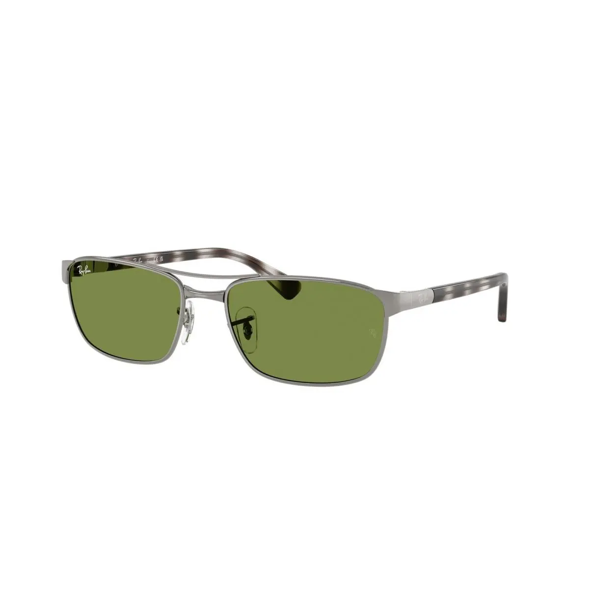 Ray-ban RB 3778 Gunmetal / Green Crystal Standard 004/4E Size 60 Sunglasses