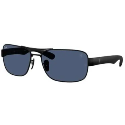 Ray-ban RB 3763 M Matte Black / Dark Blue F11980 Size 64 Sunglasses