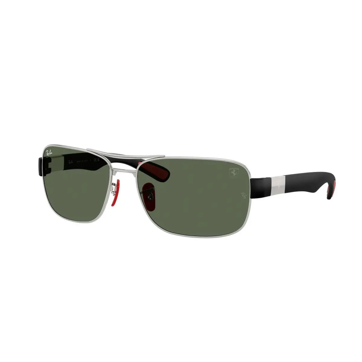 Ray-ban RB 3763 M Silver / Dark Green F03171 Size 64 Sunglasses