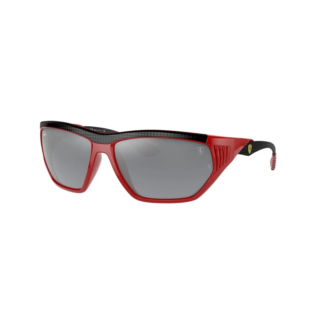 Ray-ban RB 8359 M Red Grey Mirror Silver Gradien F6636G Size 63 Sunglasses