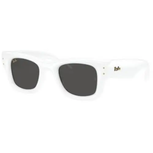 Ray-ban RB 4940 White / Ultra Black Polyamide Standard 671/87 Size 47 Sunglasses