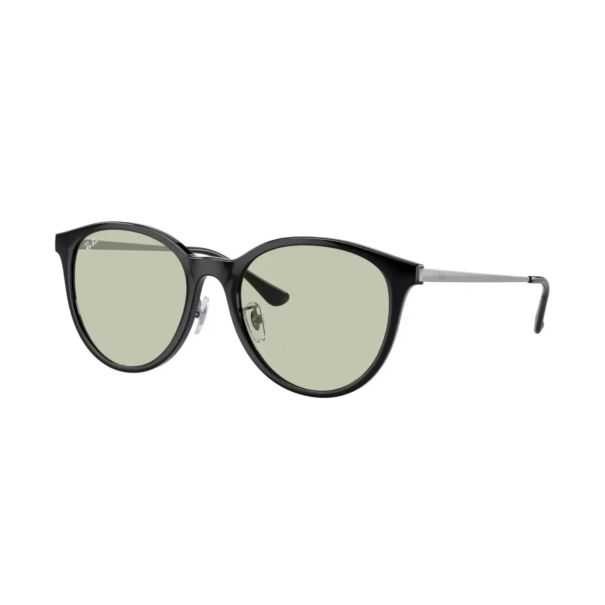 Ray-ban RB 4334 D Black / Light Green 6292/2 Size 55 Sunglasses by Ray-Ban