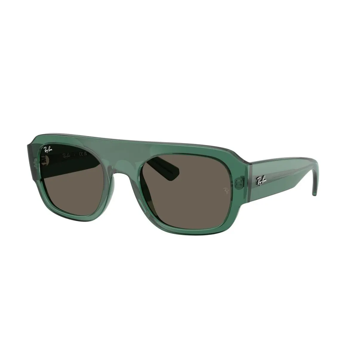 Ray-ban RB 2218 Transparent Green / Brown 6681/3 Size 55 Sunglasses