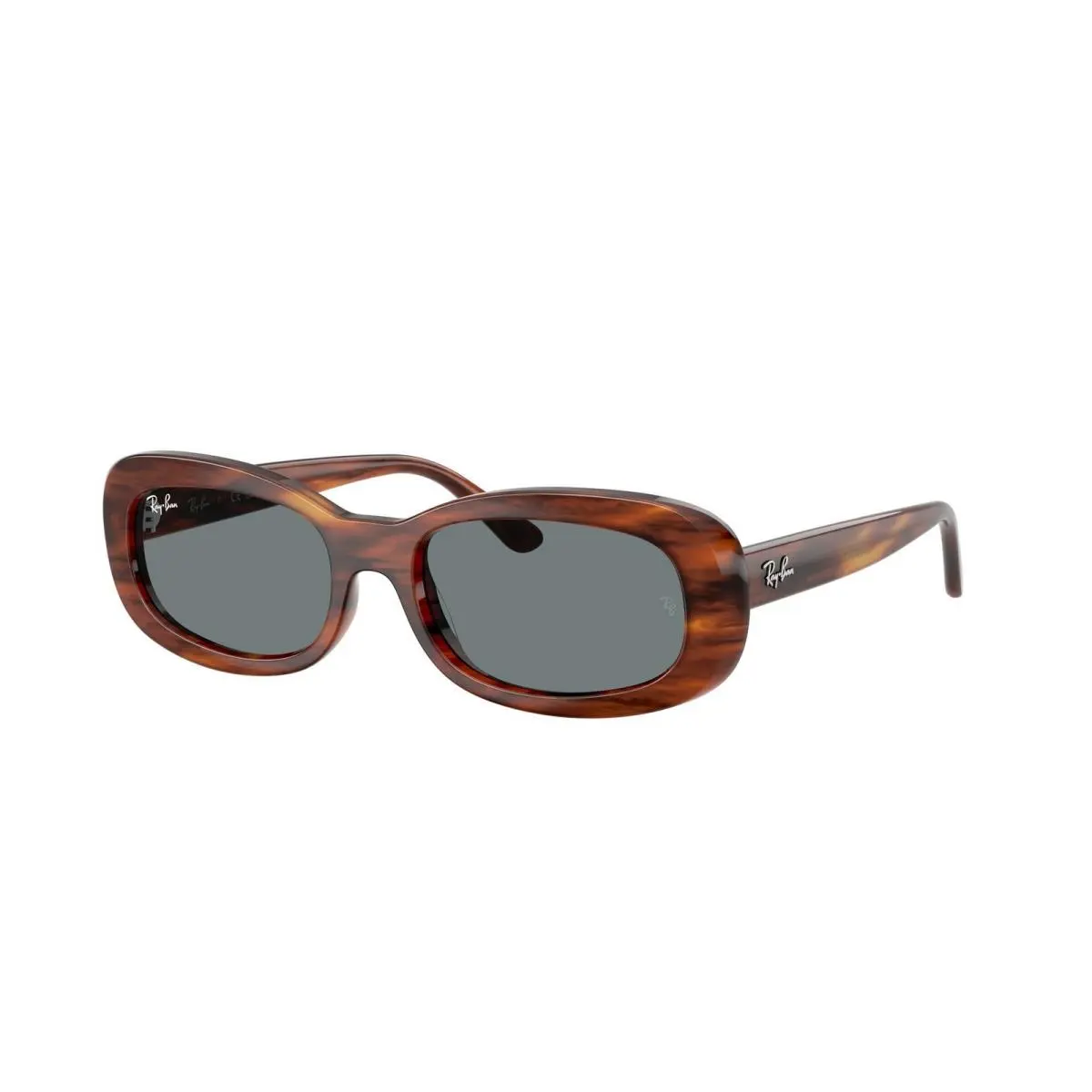 Ray-ban RB 2221 Striped Havana / Blue Crystal Standard 954/62 Size 53 Sunglasses by Ray-Ban