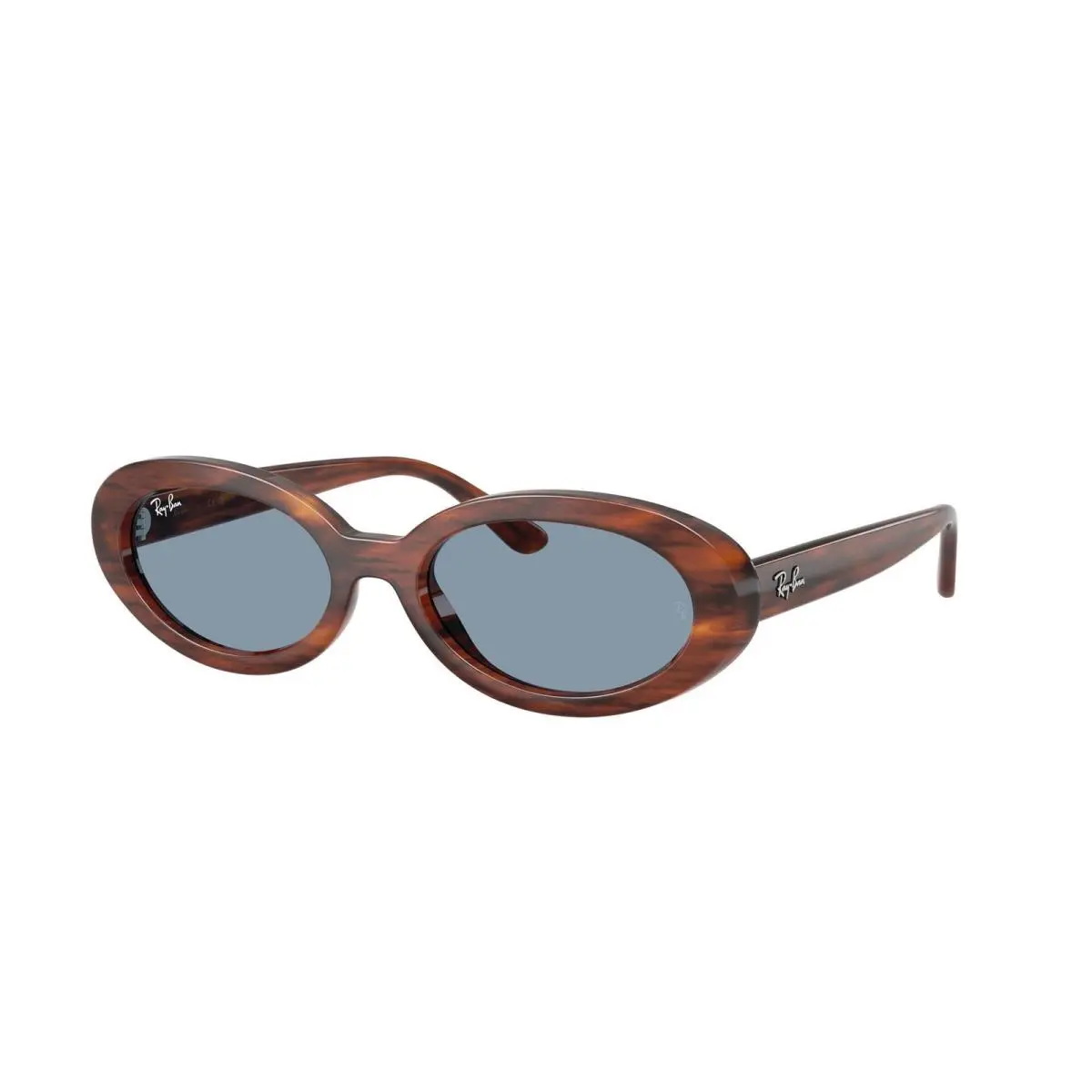 Ray-ban RB 2223 F Striped Havana / Blue 954/56 Size 54 Sunglasses by Ray-Ban