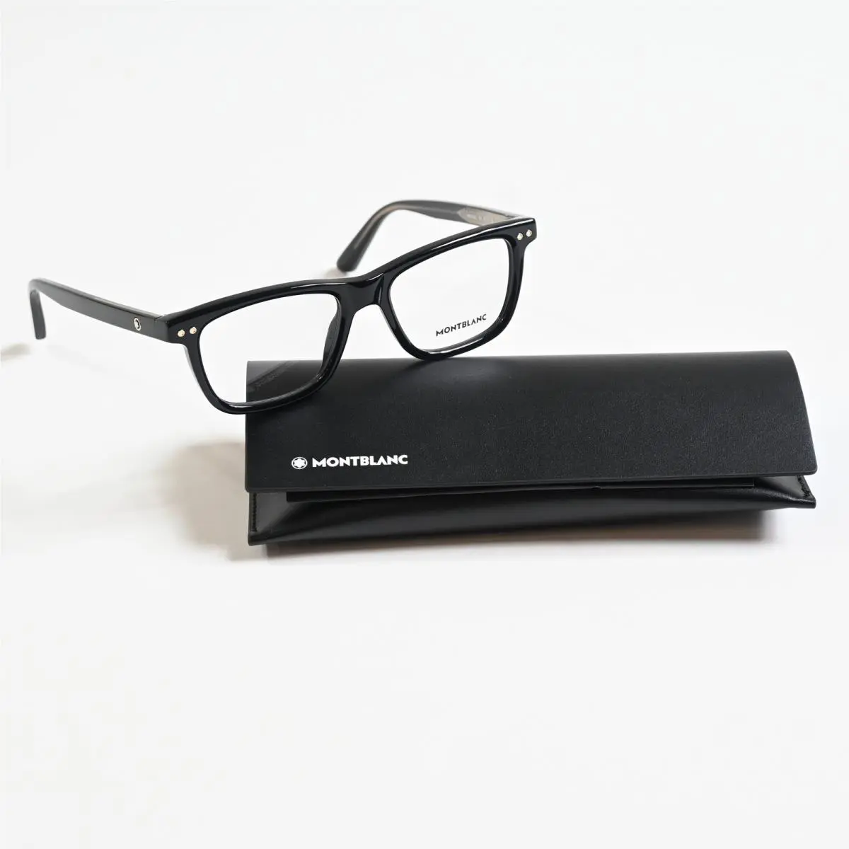 MB0322O 001 Mens Eyeglasses Black 51mm Optical Frames by Montblanc