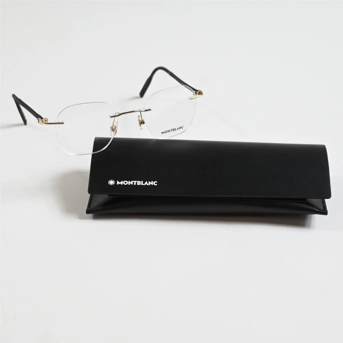 MB0223O 002 Mens Eyeglasses Gold/havana 50mm by Montblanc