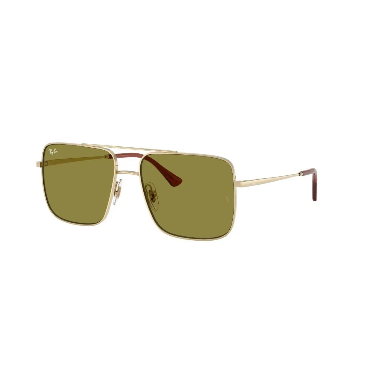 Ray-ban RB 3758 Pale Gold / Green Polyamide Standard 9213/2 Size 56 Sunglasses by Ray-Ban