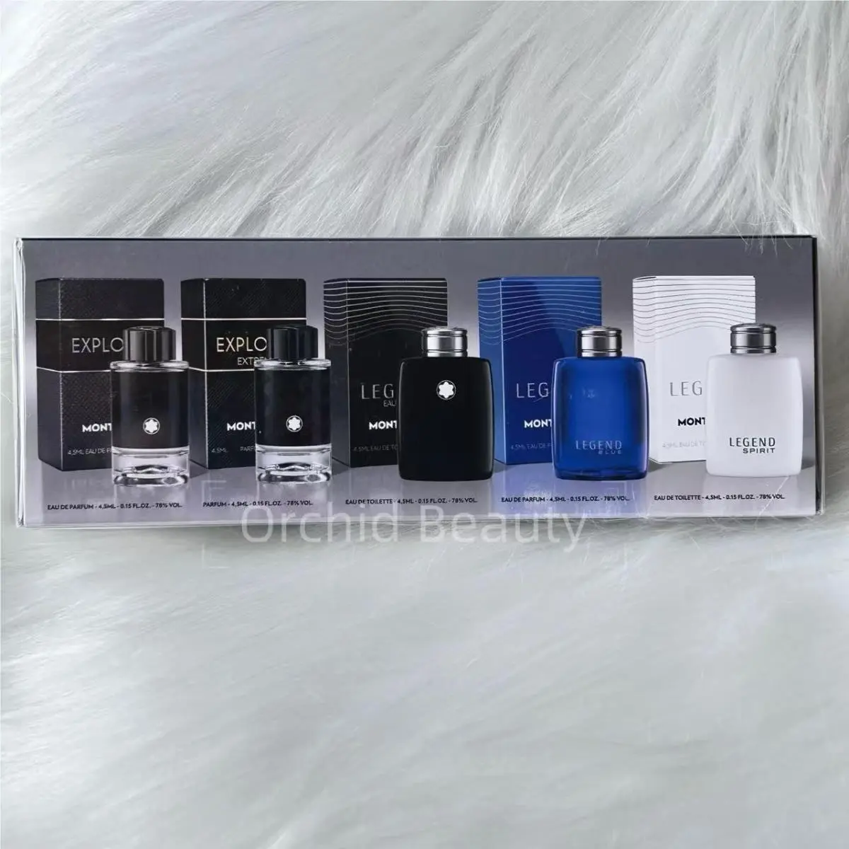 5PC Men`s Fragrance Splash Travel Mini Set 5x 4.5ml/0.15 oz by Montblanc