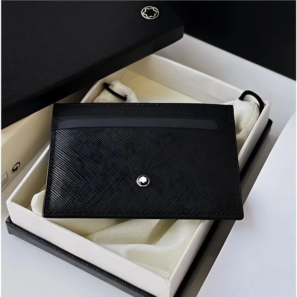 Meisterstück 5CC Card Holder Wallet Black Leather 114603 Box by Montblanc
