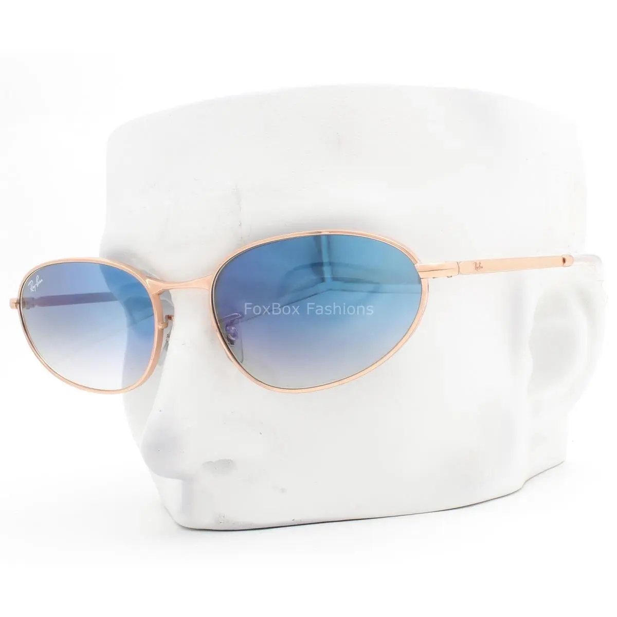 Ray-ban Sunglasses RB3734 9202/3F Rose Gold Blue Gradient Glass 56mm with Case by Ray-Ban