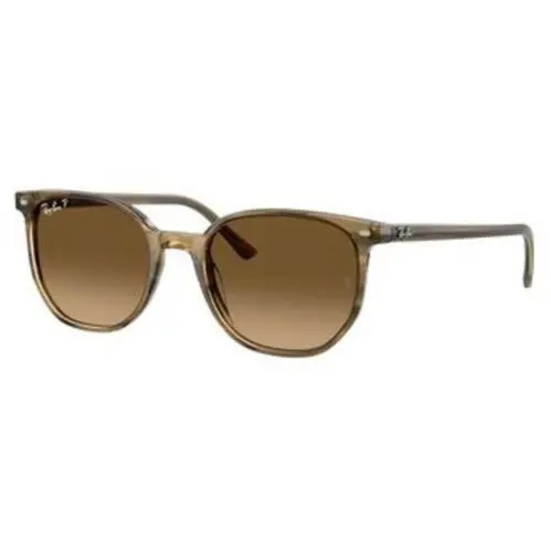Ray-ban RB 2197 F Striped Green / Polar Brown Gradient 1439M2 Size 54 Sunglasses
